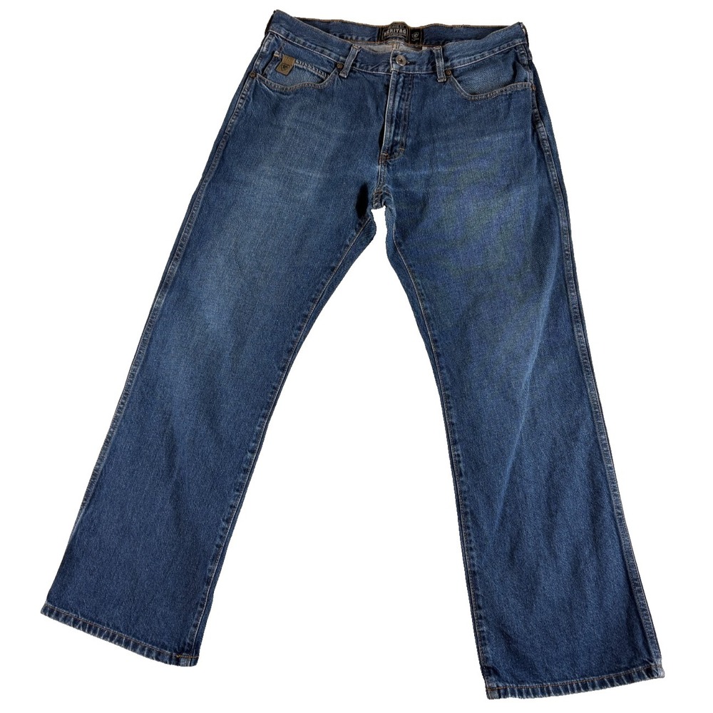Ariat Heritage Relaxed Fit Jeans Mens 34x30 (33x29.5) Blue Denim Straight Leg